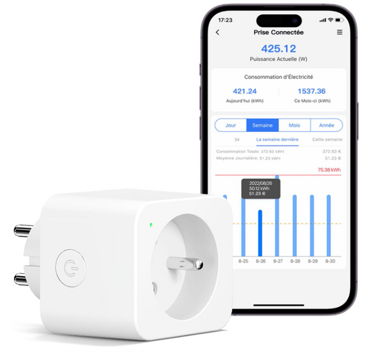Vigi-Plug™ — Prise Connectée Intelligente (Suivi Conso & Économie d'Énergie)